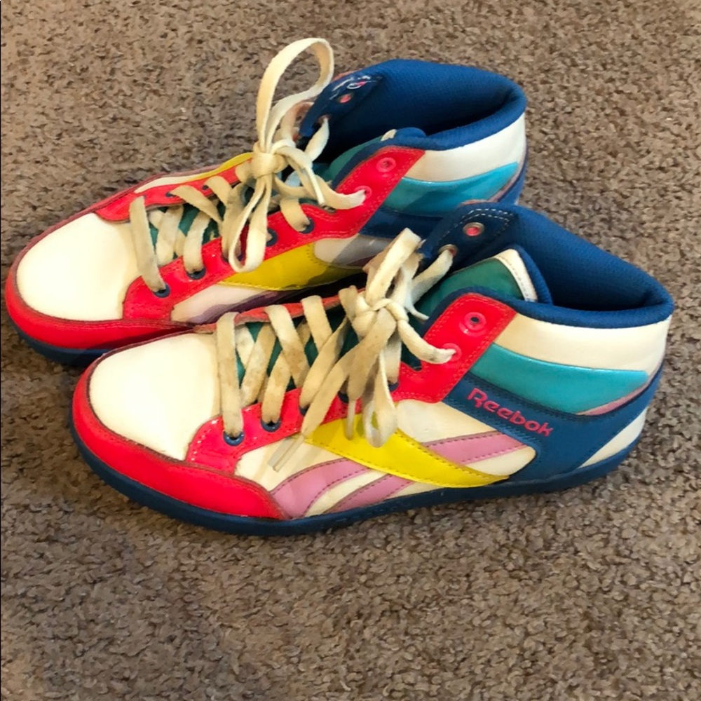 Colorful Reebok shoes